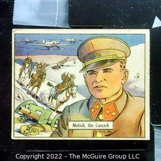 Selection of Three WWII trading cards (1942) by Gum: see titles