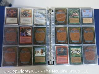 120 cards, commons, no rares, in binder with extra pages 