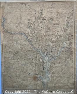 41 x 52" 1949 Vintage USGS map of Washington and Vicinity 