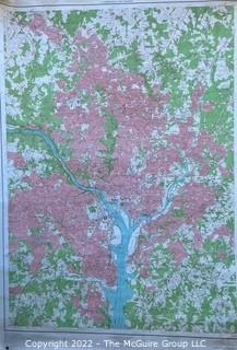 50 x 72" 1959 USGA 1:24,000 quadrangle map of Washington DC and Vicinity large format