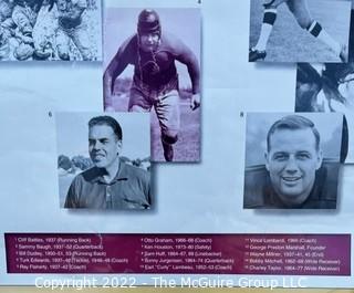 23 x 35" Vintage Washington Redskins Poster of Hall of Famers (rolled)