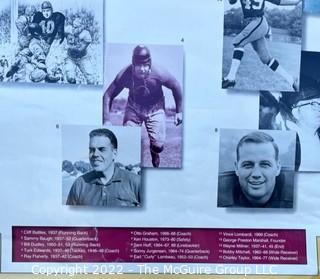 23 x 35" Vintage Washington Redskins Poster of Hall of Famers (rolled)