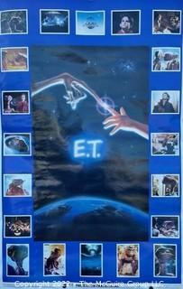 Vintage 1982 movie poster for E.T. The Extraterrestrial scene collage. Universal City Studios 23 x 35"