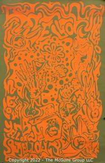 23 x 35" Artko 1967 Psychedelic Black Light Poster - Groovy! (Rolled)