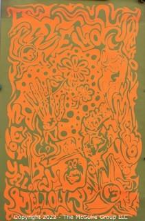 23 x 35" Artko 1967 Psychedelic Black Light Poster - Groovy! (Rolled)