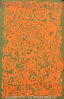 23 x 35" Artko 1967 Psychedelic Black Light Poster - Groovy! (Rolled)