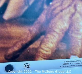 Rolled E.T. Promotional Movie Poster by Universal City Studios in drag costume 23 x 35"