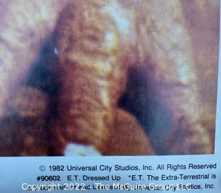 Rolled E.T. Promotional Movie Poster by Universal City Studios in drag costume 23 x 35"