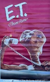 1982 E.T. Promotional Movie Poster by Universal City Studios "Phone Home" 23 x 35"