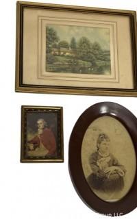 Group of Framed Items