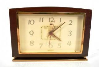 Mid Century Modern General Electric Telechron Clock Model 7HA188. No cord.  