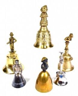 Six (6) Brass Bells 