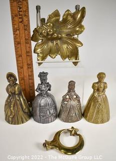 Four (4) Brass Bells and Decorative Items