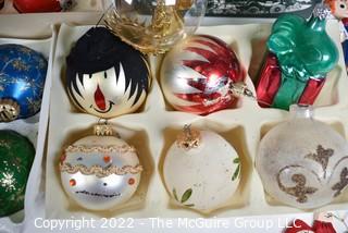 Group of Vintage Christmas ornaments 