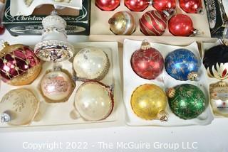 Group of Vintage Christmas ornaments 