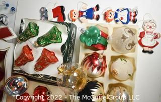 Group of Vintage Christmas ornaments 