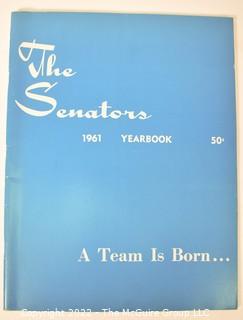 1961 Washington Senators Baseball Team Yearbook