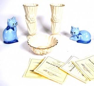 Group of Porcelain and Lenox Vases and Decorative Items. 