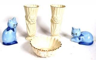 Group of Porcelain and Lenox Vases and Decorative Items. 