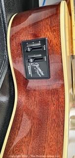 Jasmine ES 50C Acoustic Electric Bass in a TKL Lined Hard Carrying Case