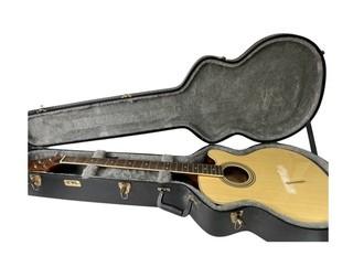 Jasmine ES 50C Acoustic Electric Bass in a TKL Lined Hard Carrying Case