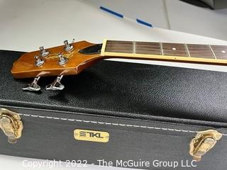 Jasmine ES 50C Acoustic Electric Bass in a TKL Lined Hard Carrying Case