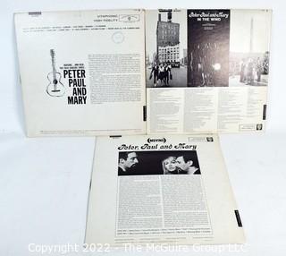 Vinyl record LP albums:   Selection of Peter, Paul & Mary titles