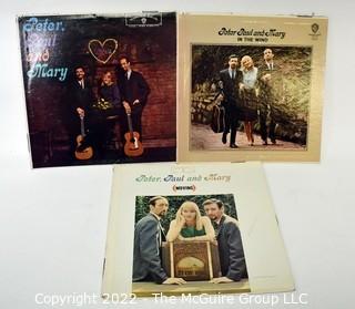 Vinyl record LP albums:   Selection of Peter, Paul & Mary titles