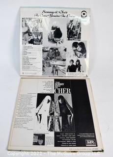 Vinyl record LP albums:   Selection of Sonny & Cher titles