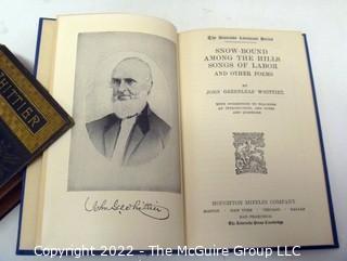 Selection of three books related to John Greenleaf Whittier