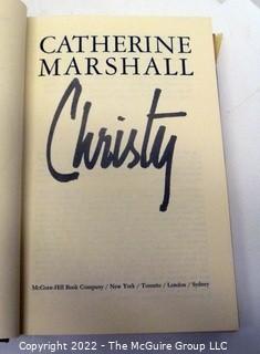 Selection of two author signed books: Christy by Catherine Marshall and Fish Scales and Stone Chips by Sidney Winslow 