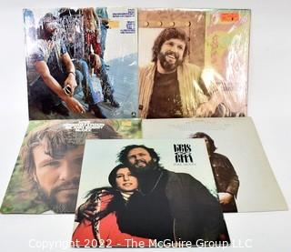 Vinyl record LP albums:   Selection of Kriss Kristofferson titles