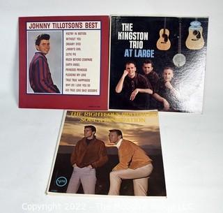 Vinyl record LP albums:   Selection of male pop titles - "Soul & Inspiration"