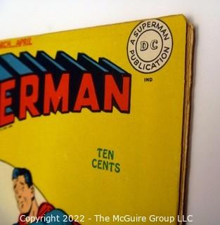 Vintage Golden Age Comic Book: Superman #33 Mar-Apr 1945 Very good mid-grade + condition. 