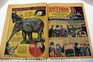 Vintage Golden Age Comic Book: Action Comics #17 1943 no cover, otherwise complete, poor-grade condition.