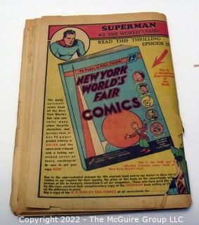 Vintage Golden Age Comic Book: Action Comics #17 1943 no cover, otherwise complete, poor-grade condition.