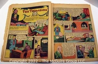 Vintage Golden Age Comic Book: Action Comics #17 1943 no cover, otherwise complete, poor-grade condition.