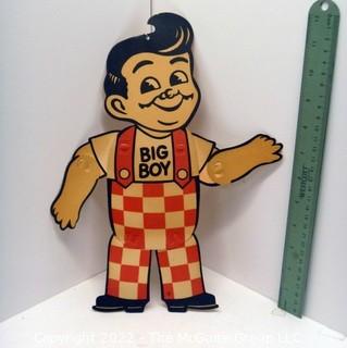 Vintage Advertising Bob's Big Boy Posable Paper Window Hanging