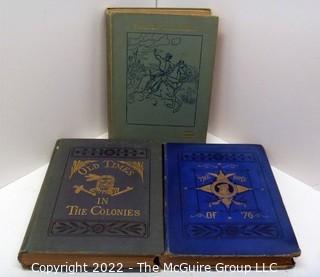 Vintage history books: Three titles  historical themes - Charles Carelton  Coffin 1900's