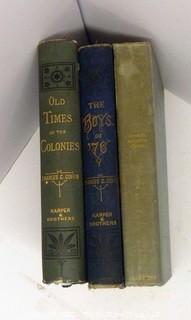 Vintage history books: Three titles  historical themes - Charles Carelton  Coffin 1900's