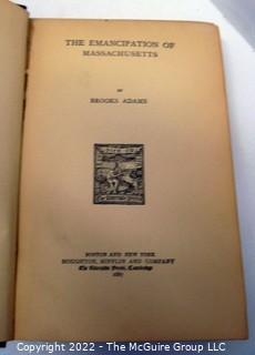 Selection of two books related to Massachusetts: Pilgrams Progress