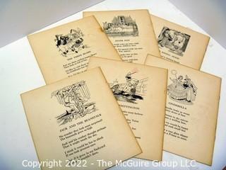 Selection of Six Early Children's story books (1934) Platt & Munk A, B, C, D, E, G Classics