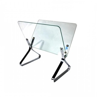 Vintage Retro Glass and Chrome Magazine Rack by Raymor