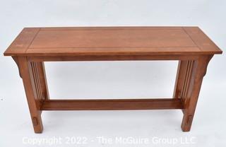 Contemporary Arts and Crafts Style Console Table 16 x 28"