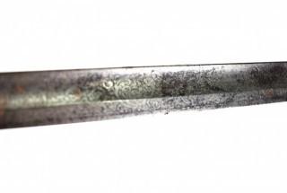 USN Military Sword inscribed (Rear Admiral) Alfred S. Reynolds, US Navy.  Handle not attached to blade.