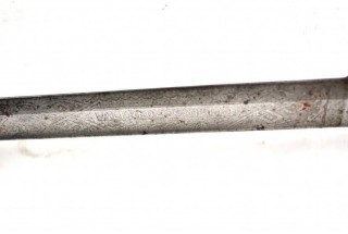 USN Military Sword inscribed (Rear Admiral) Alfred S. Reynolds, US Navy.  Handle not attached to blade.