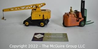 Vintage Dinky Super Toys (England) Coles Mobile Crane and Coventry Forklift