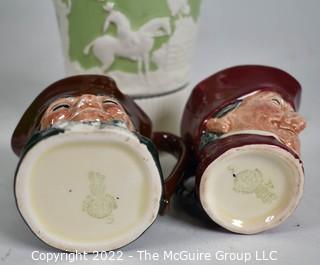 Four (4) Pieces of Porcelain Including  Wedgwood Etruria England Dye Ken John Peel and  Royal Doulton Toby Mugs