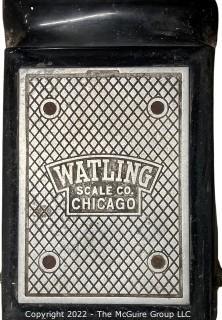 Watling "Weigh Yourself" Coin Operated Penny Scale.   54" T