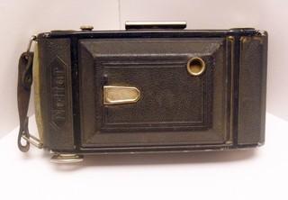 Vintage Zeiss Ikon KLIO 1:4.5 Lens Foldout Bellow 35MM Camera w/ Leather Case (WAS 1006RO)